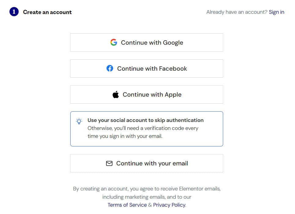 Create Admin Account