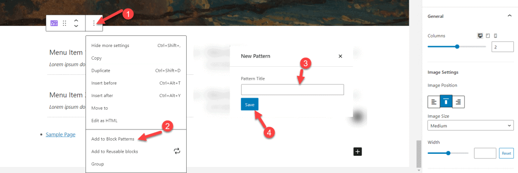 Creating Custom Block Patterns