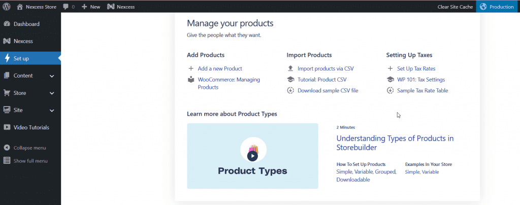 Adding Product in Nexcess Store