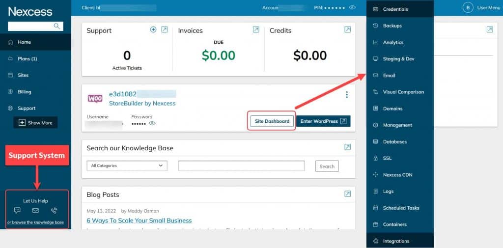 Nexcess Admin Control Panel
