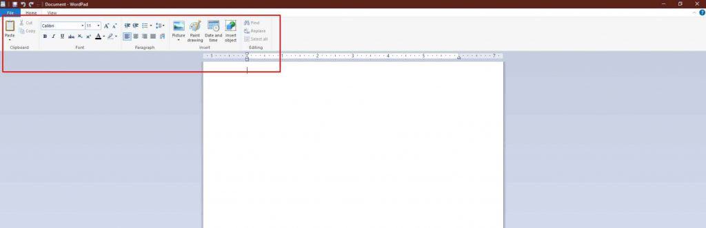Word Pad Content Formatting