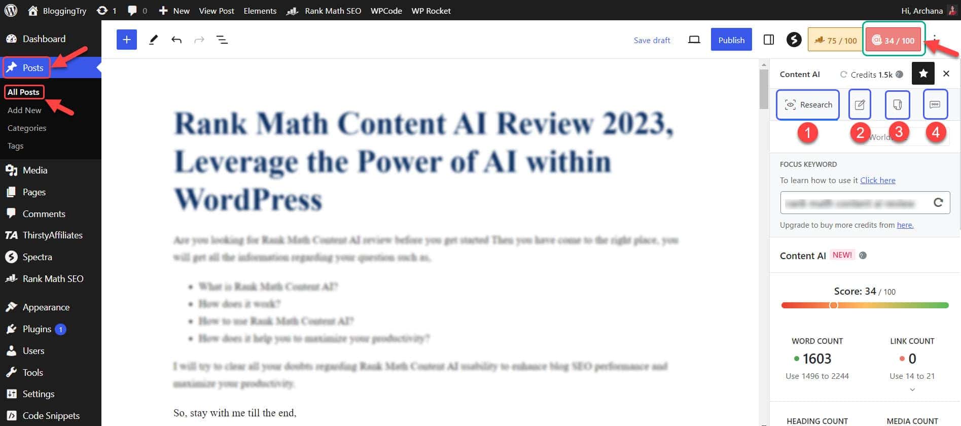 Using Content AI in WordPress