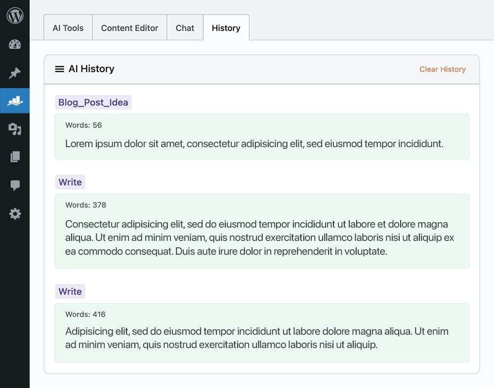 content ai history