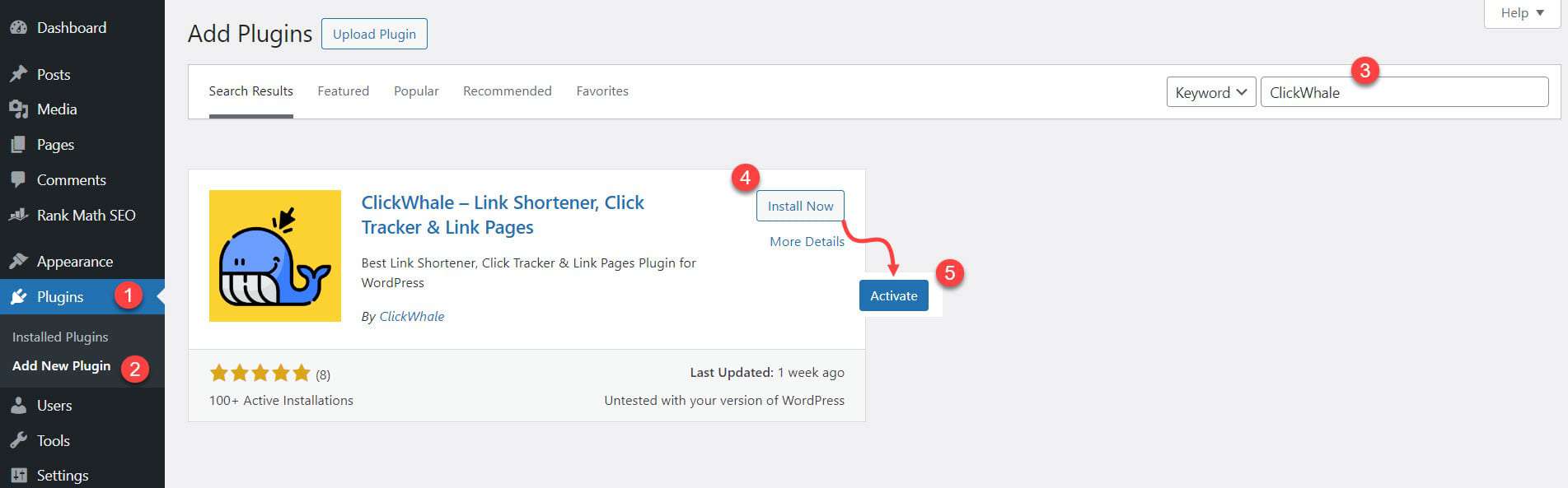 ClickWhale Plugin Installation